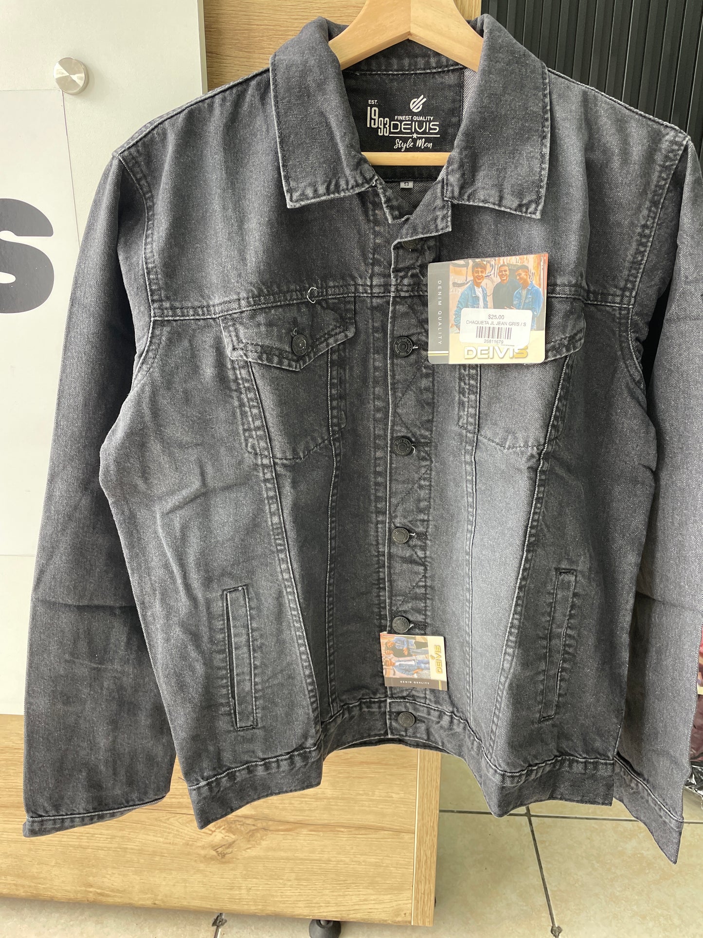 CHOMPA JL JEAN GRIS