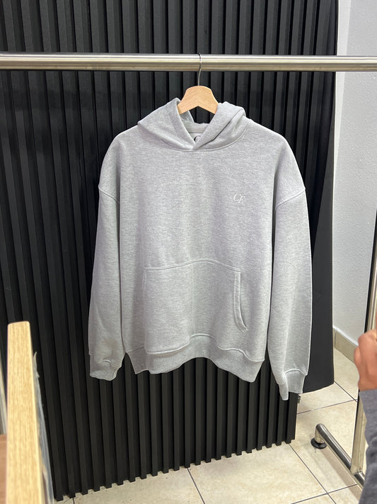 HOODIE BOXY FIT CE GRIS