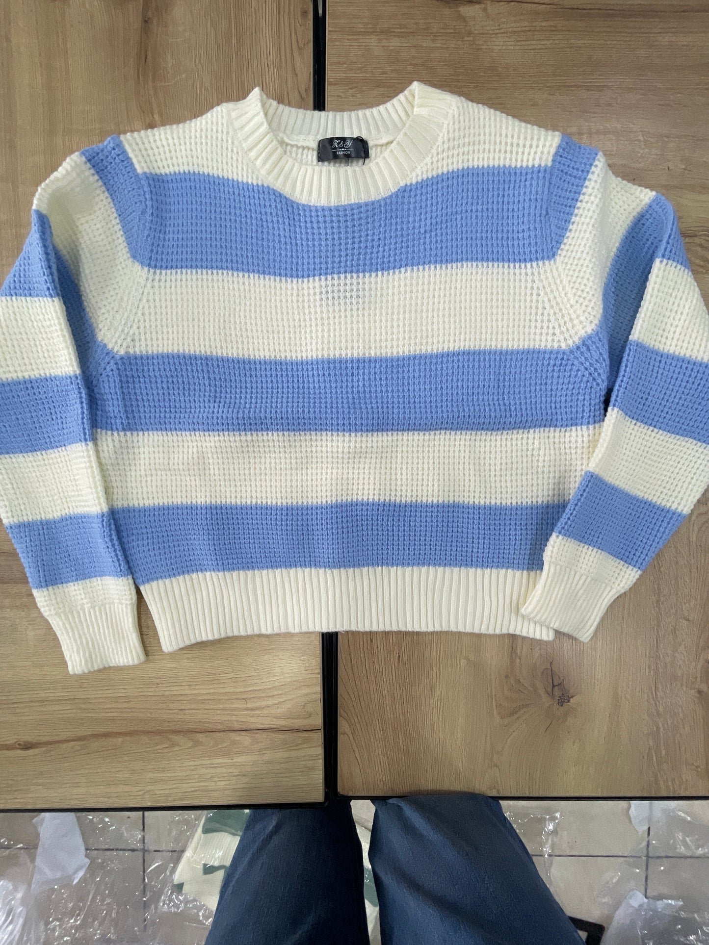 JERSEY HO BLANCO CELESTE
