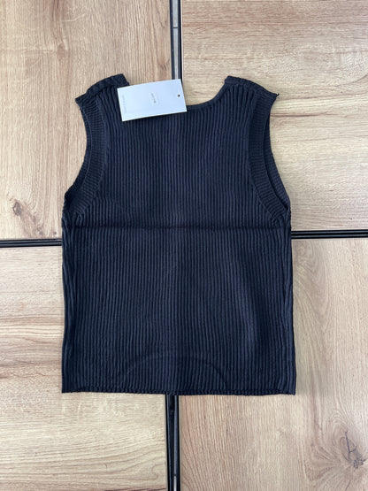 KNIT TOP SC NEGRO
