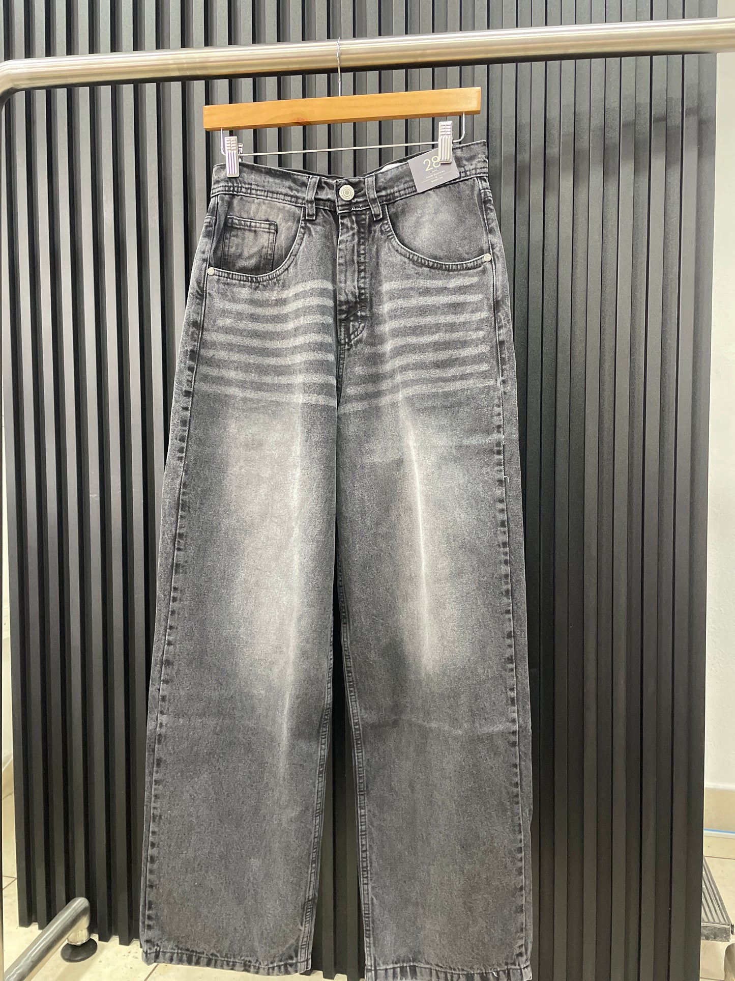 JEANS BAGGY M19 PLOMO