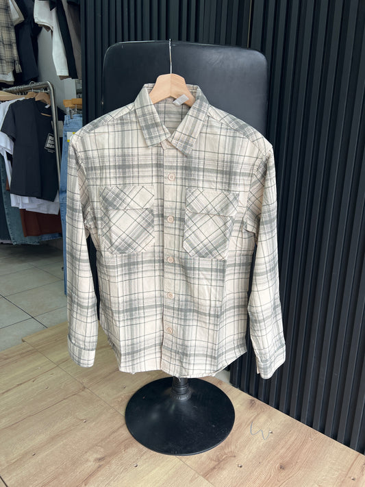 SOBRECAMISA WF BEIGE VERDE