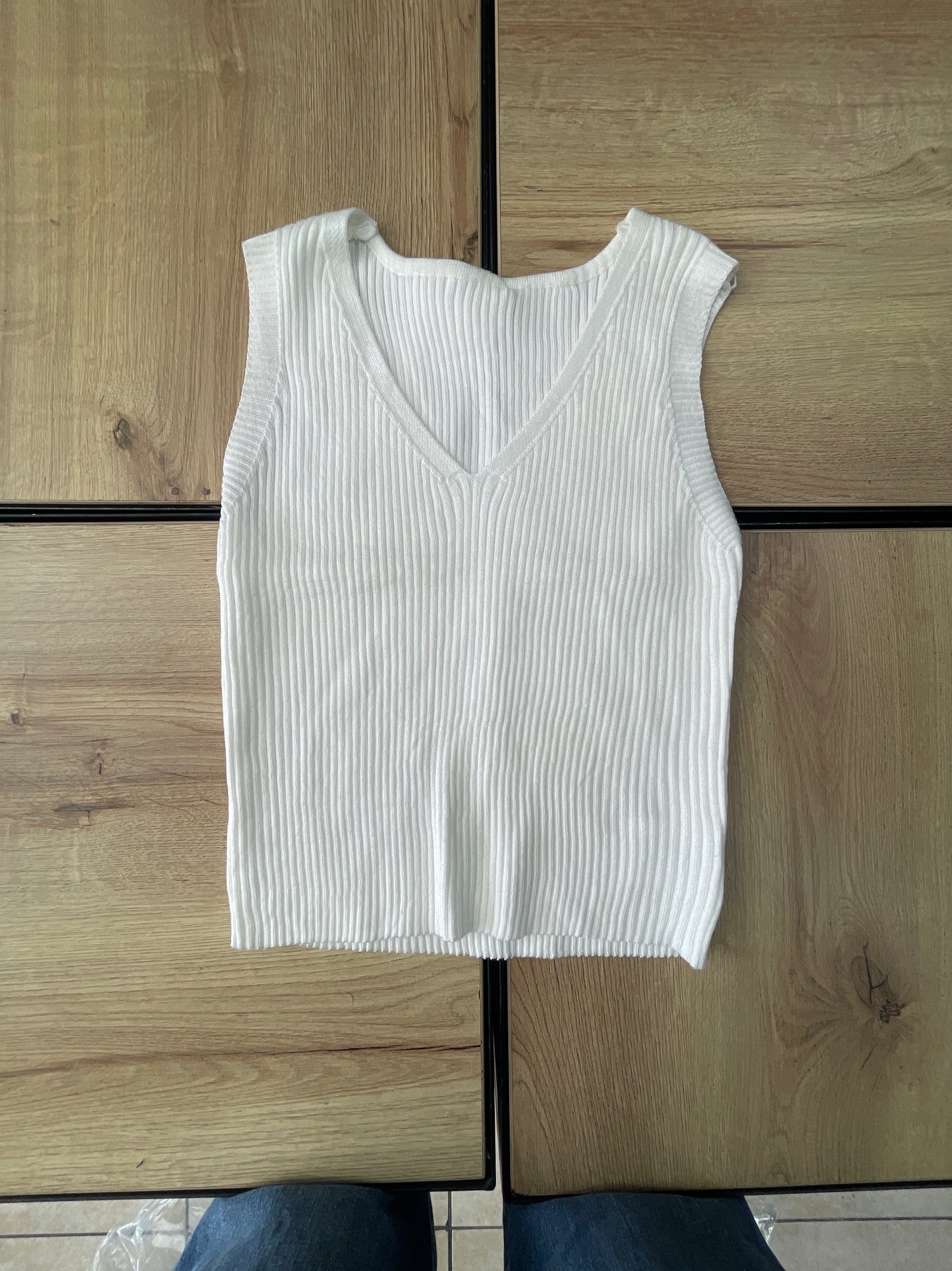 KNIT TOP SC BLANCO