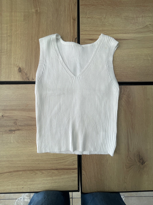 KNIT TOP SC BLANCO
