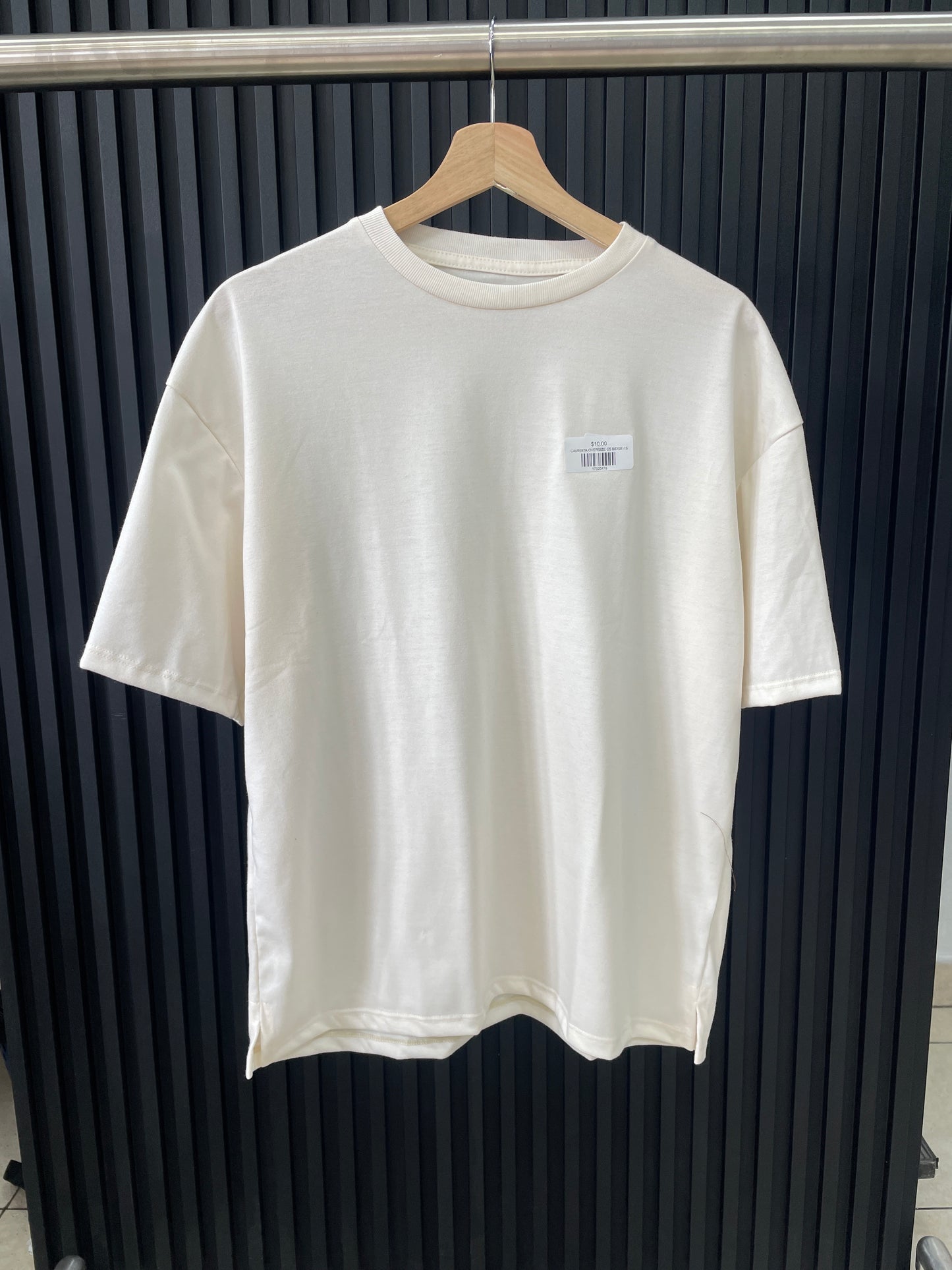 CAMISETA OVERSIZE CS BEIGE
