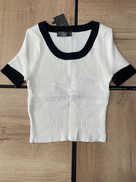 KNIT TOP FS BLANCO