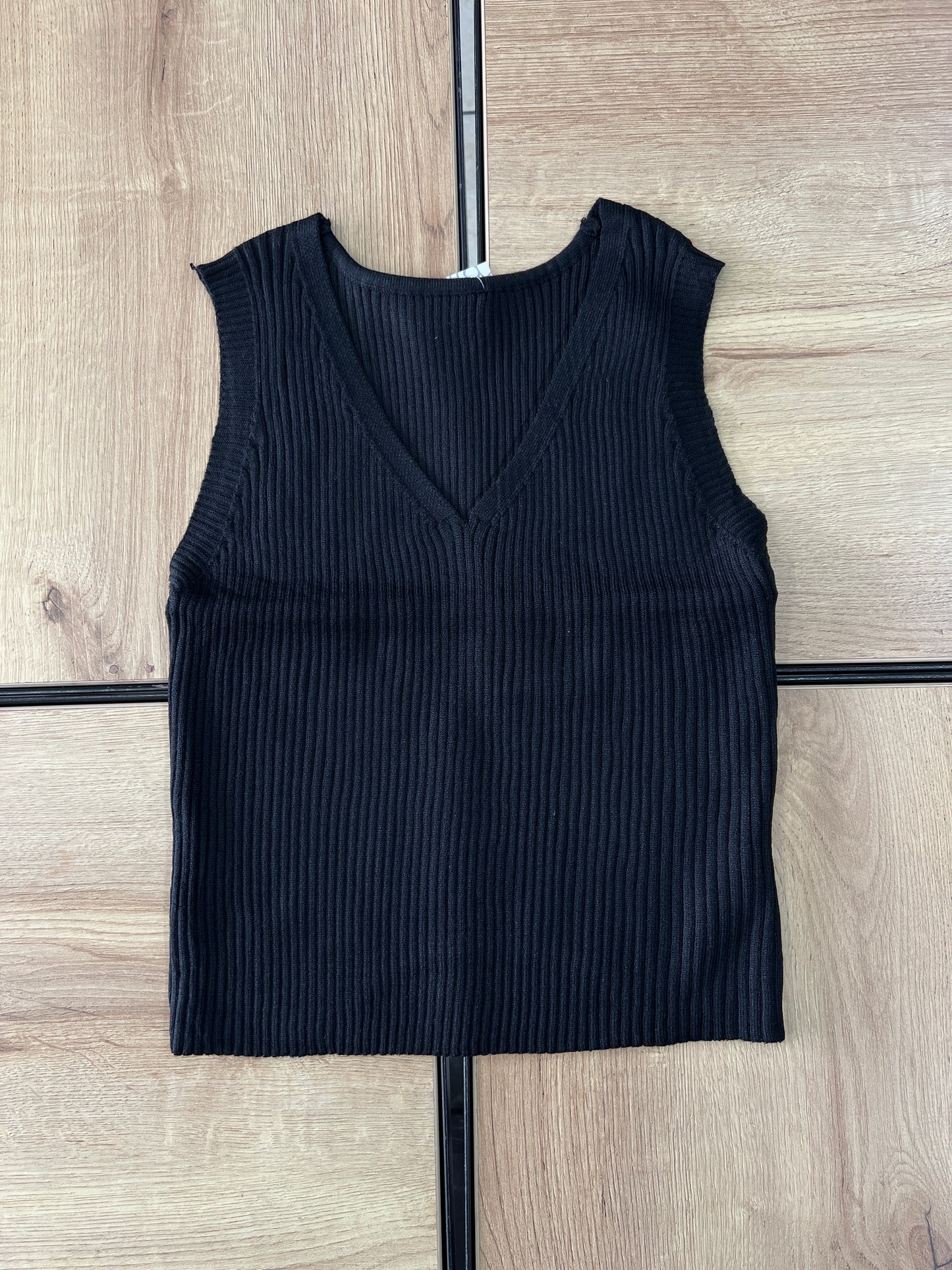 KNIT TOP SC NEGRO
