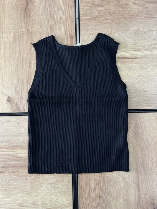 KNIT TOP SC NEGRO
