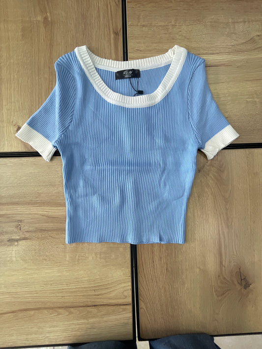 KNIT TOP FS CELESTE