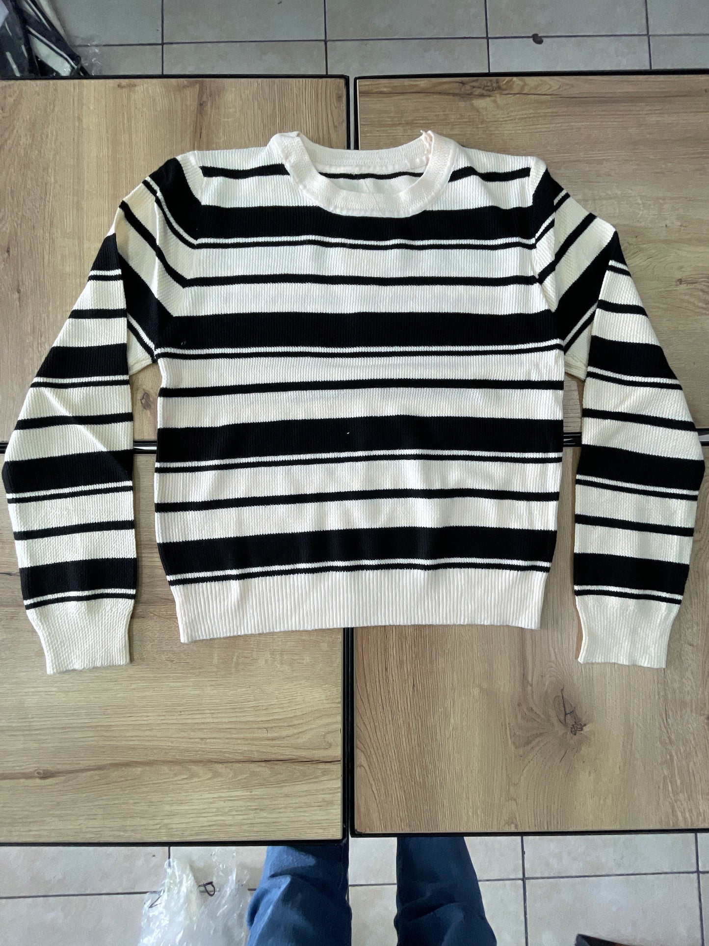 JERSEY MB BEIGE BLANCO