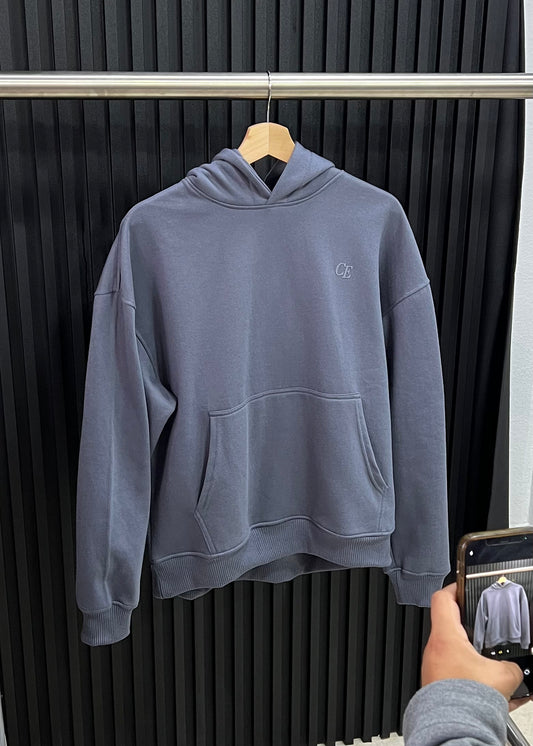 HOODIE BOXY FIT CE PLOMO